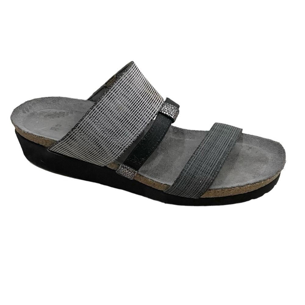 NAOT Brenda Slip On Sandals straps Gray Black
38 / 7